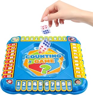 Dice Games, Board Games Educational Game, Educational Dice Game, Gift Idea for Birthday Kids 3-6 Years Boys Girls Evening