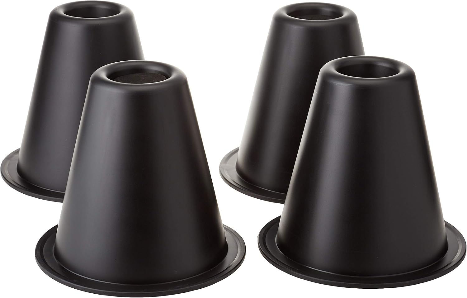 Homecraft Stackable Cone Raisers, 9cm Retail Pack of Cones, Set of 4, Furntiure Raiser for Raising Beds, Couches, and Chairs, Bed Elevators for Increasing the Height of Furniture, Elephant Feet