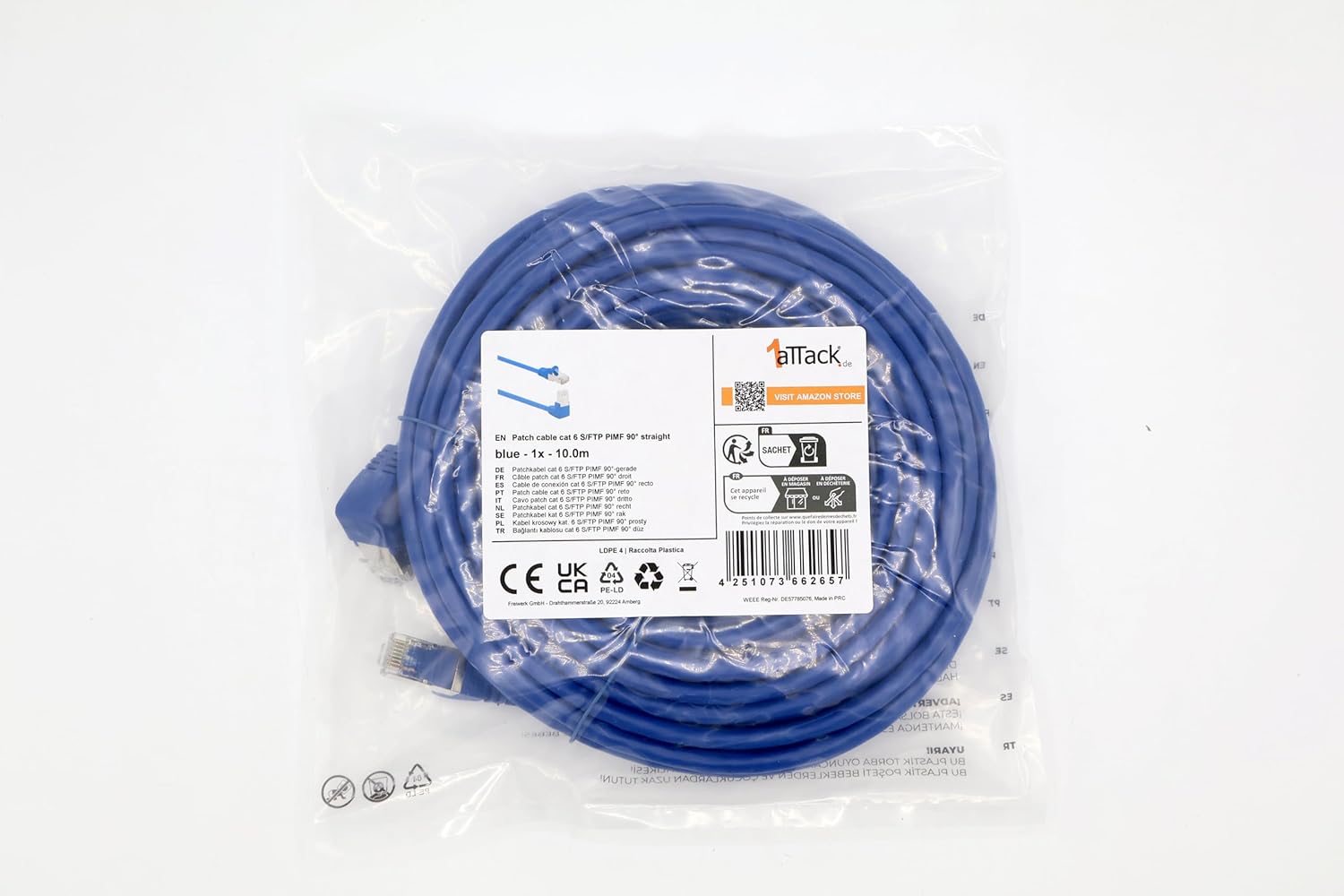 Product packaging with multilingual warning labels