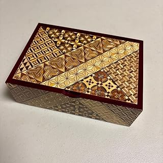 箱根 寄木細工 鏡付き小箱 アクセサリーBOX 伝統木工品