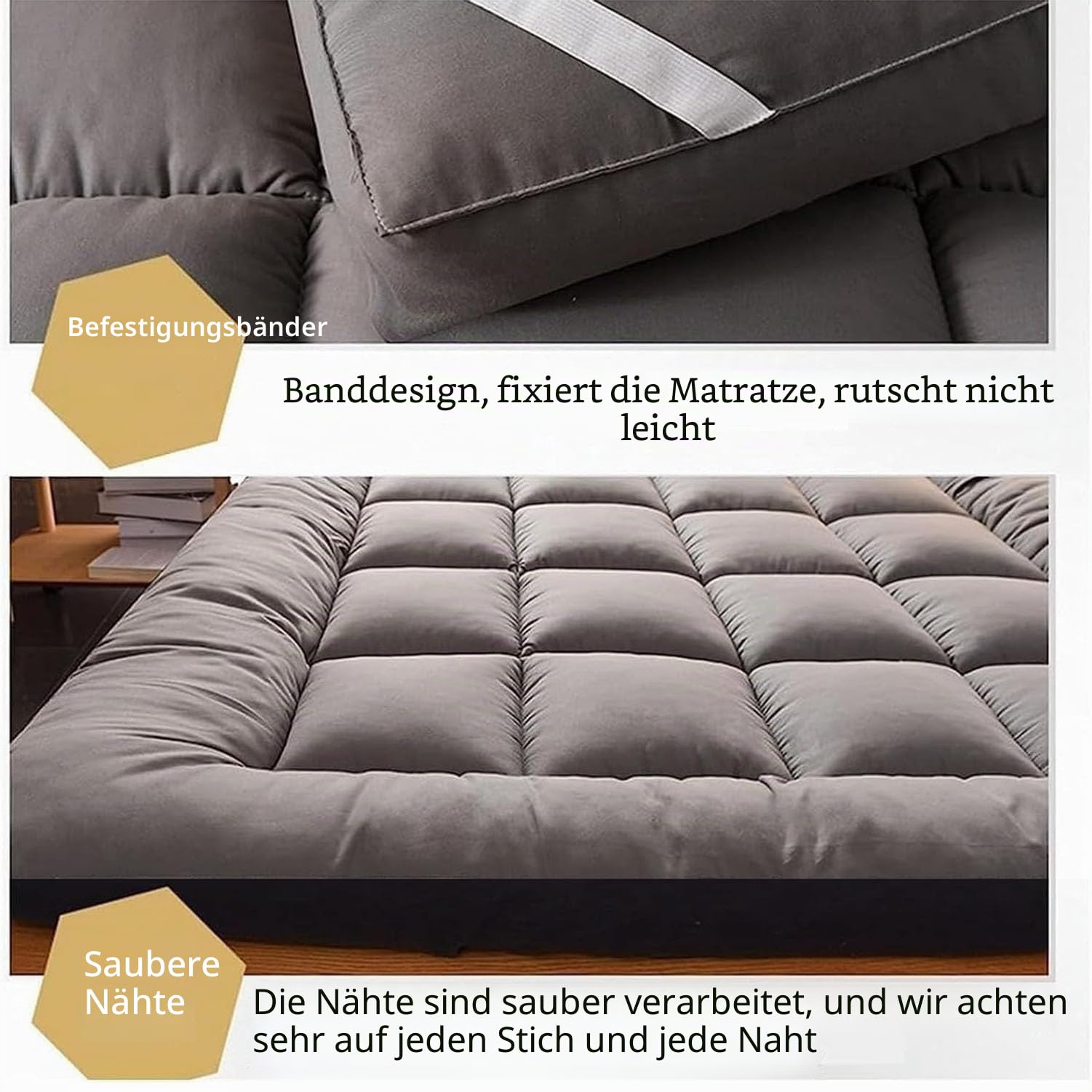 Japanische Bodenmatratze Futon Matratze, Dicken Tatami Matte Schlafpad Faltbare Roll Up Matratze, Atmungsaktive Bodenbett,01,120x200cm