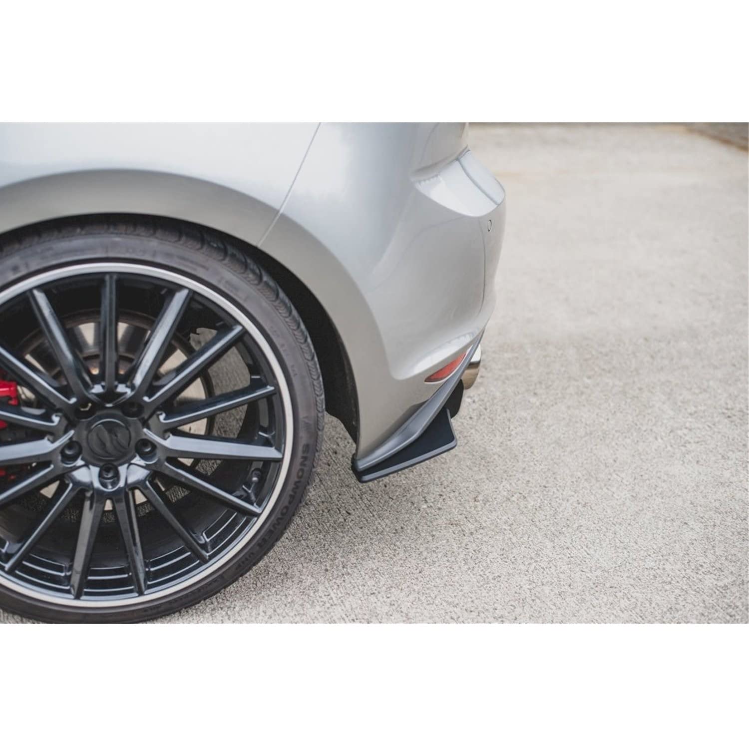 TCR Black Glossy Rear Bumper Diffuser Sport Style for MK7 Pre-facelift