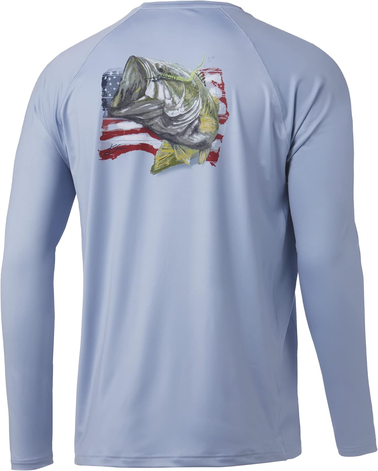 Huk Men's Pursuit Hogzilla | Long Sleeve Performance Fishing Shirt with +30 UPF Sun Protection, Seashell Pink, Small