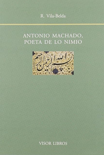 Portada de Antonio Machado Poeta de lo Nimio