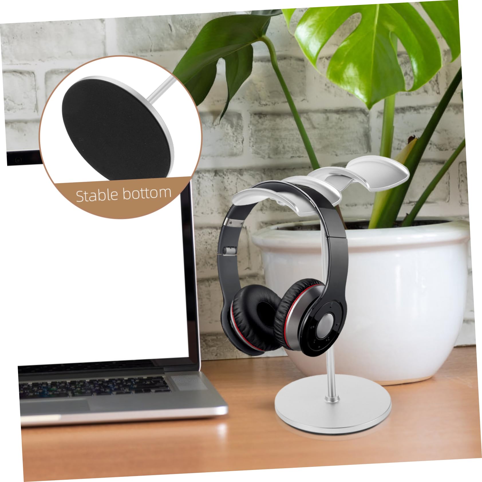2pezzi Stand Per Cuffie in Plastica Supporto Per Cuffie Da Tavolo Gancio Per Wireless Accessorio Per Da Gioco Per Appoggio