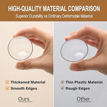 54 Pack Stemless Plastic Champagne Flutes,9oz