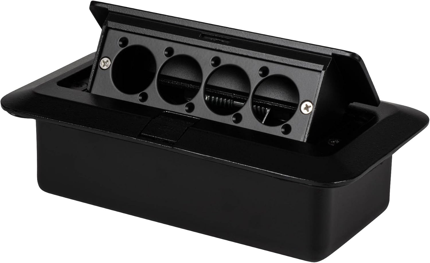Parts Express Pop Up Stage Box with Pre-Punched Panel for Four D-Style Connectors