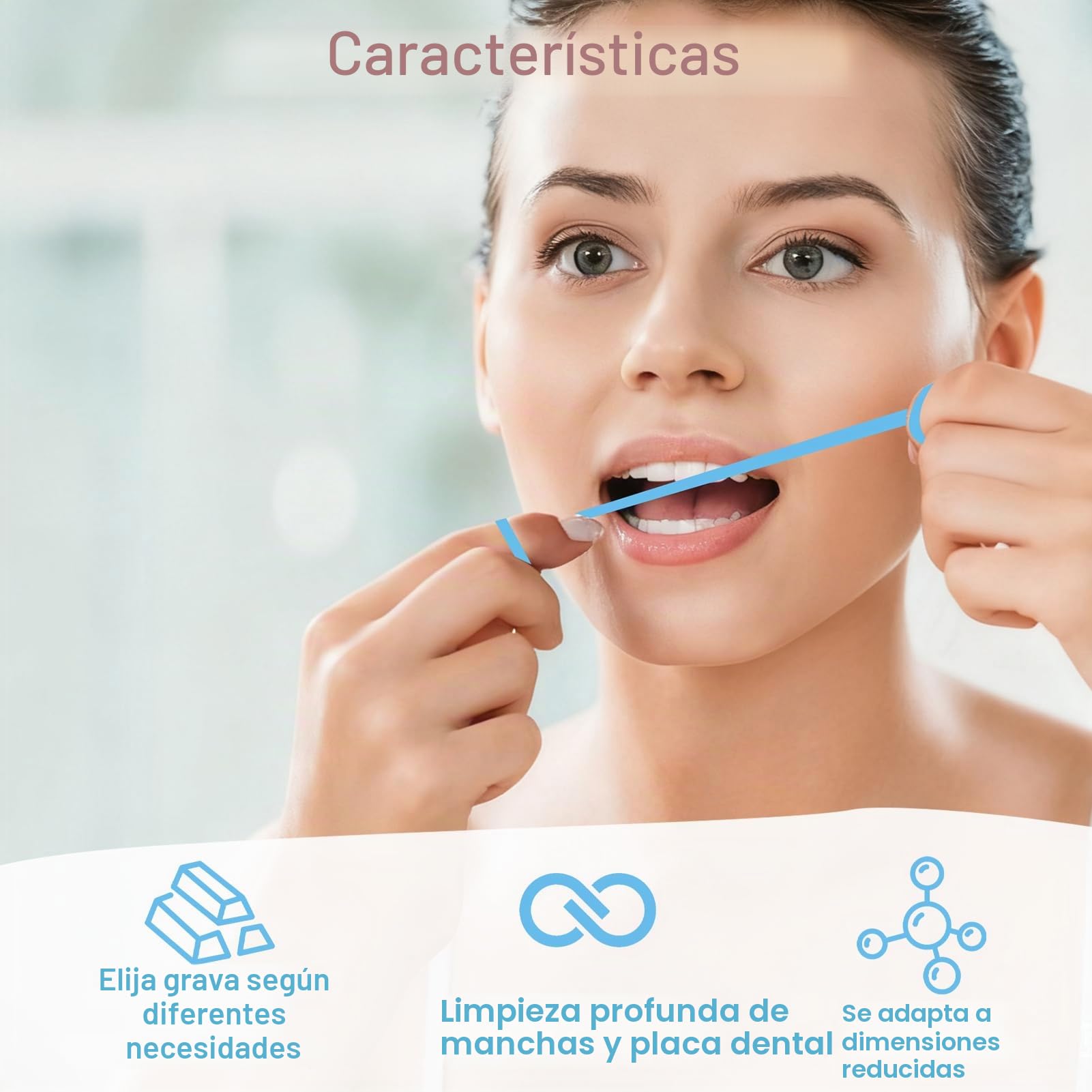 3 Piezas Tira de Pulido Dental Papel de Lija Dientes para Espacios Interdentales Pulidor Abrasivo Blanqueadoras Herramienta de Cuidado Bucal (4mm x 6m)