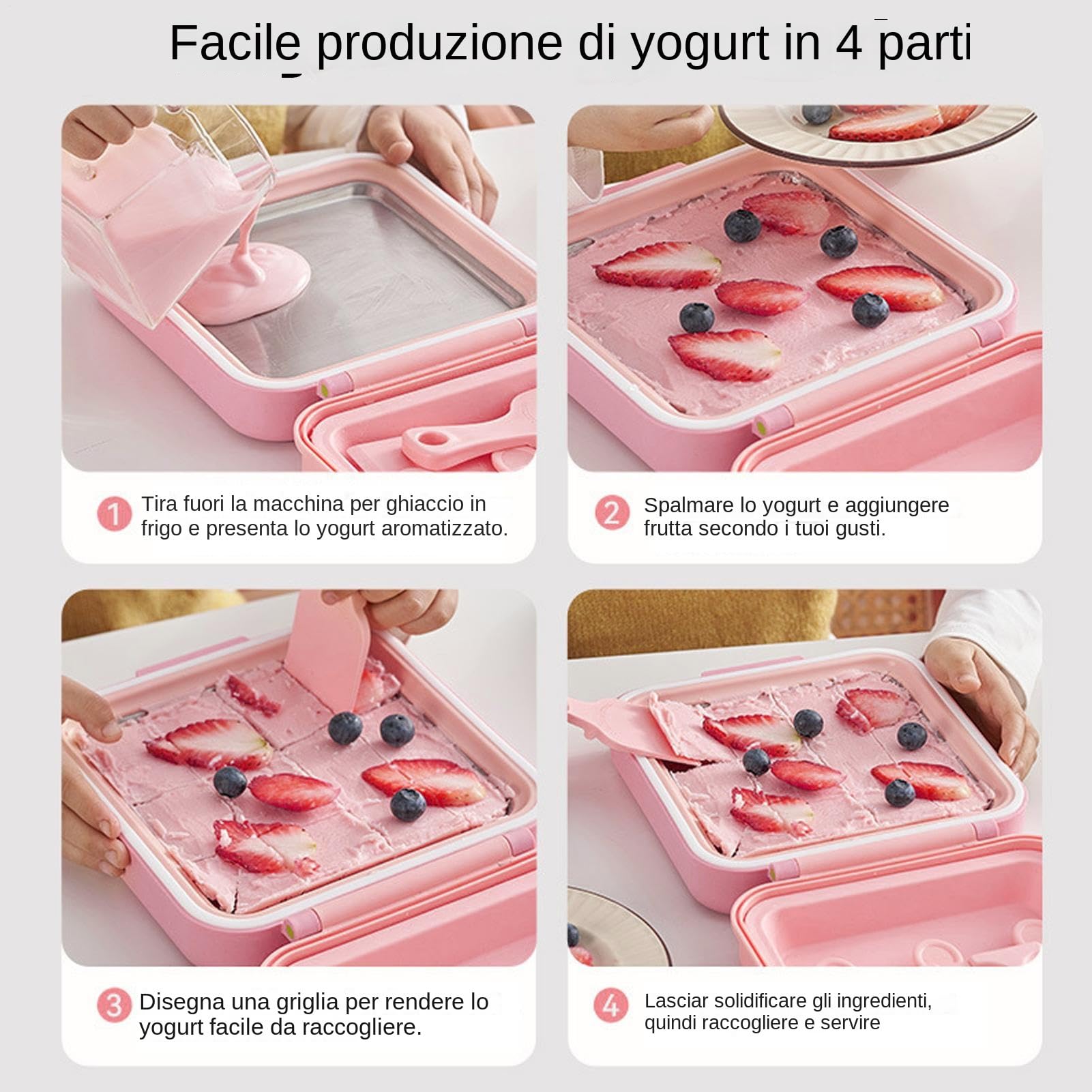 Moldes para helados y helados, 2 en 1 moldes de yogur caseros | Bandeja formadora de dulces multifuncional para fiestas con amigos y aperitivos para niños
