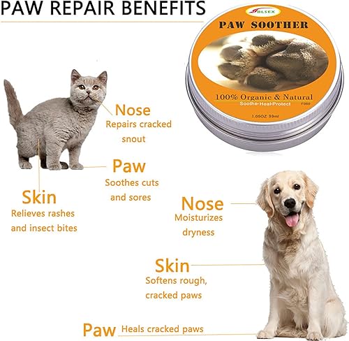Miniatura 3 de Chupete para patas  Cura las almohadillas secas, agrietadas e irritadas para patas de perro y gato,  Orgánico, ingredientes totalmente naturales