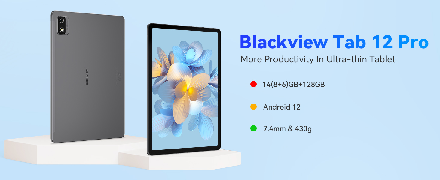 Amazon.com: Blackview Android Tablet Tab 12 Pro, procesador Octa