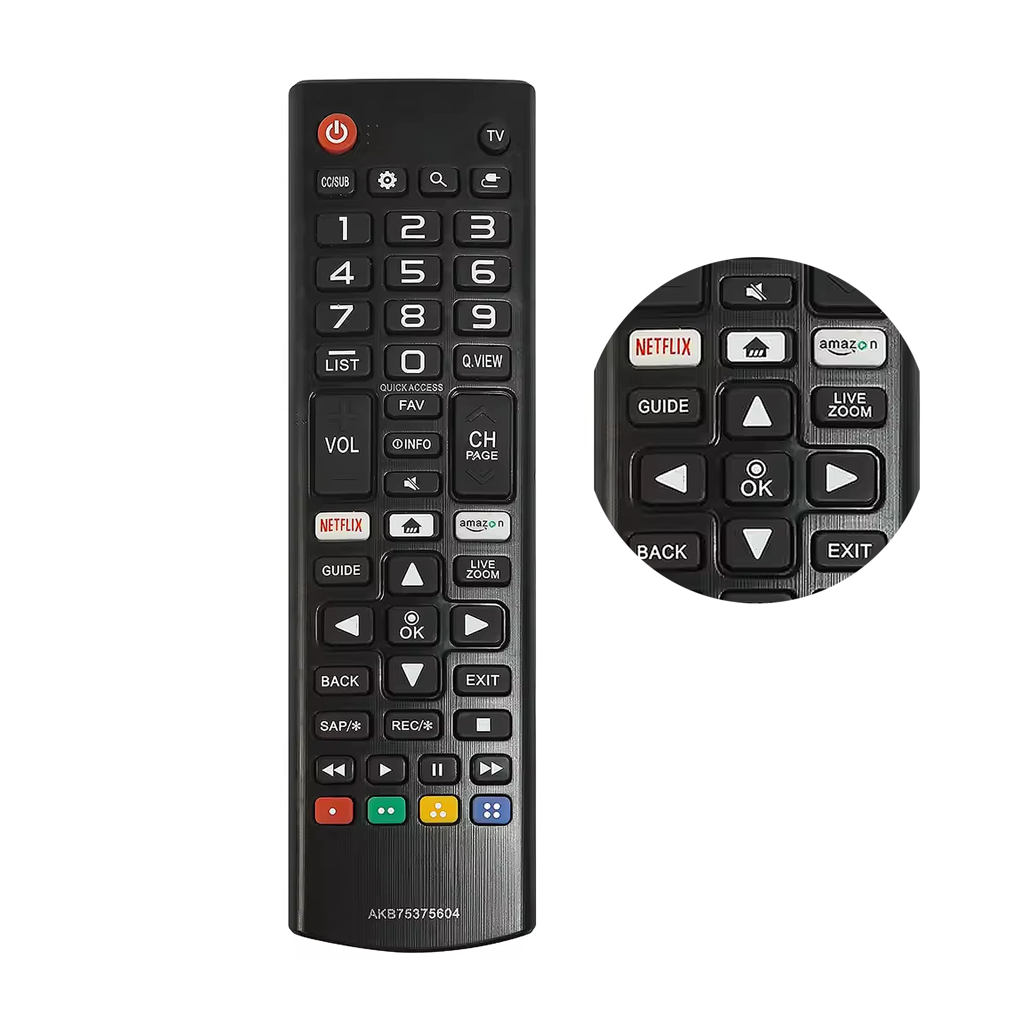 Boulton Universal Remote Control for LG Smart TV – Universal TV Remote Control for LG Smart HDTV Remote – LGRemote AKB75375604 Controller – AKB75375604 Replacement SmartTV Remote Controller
