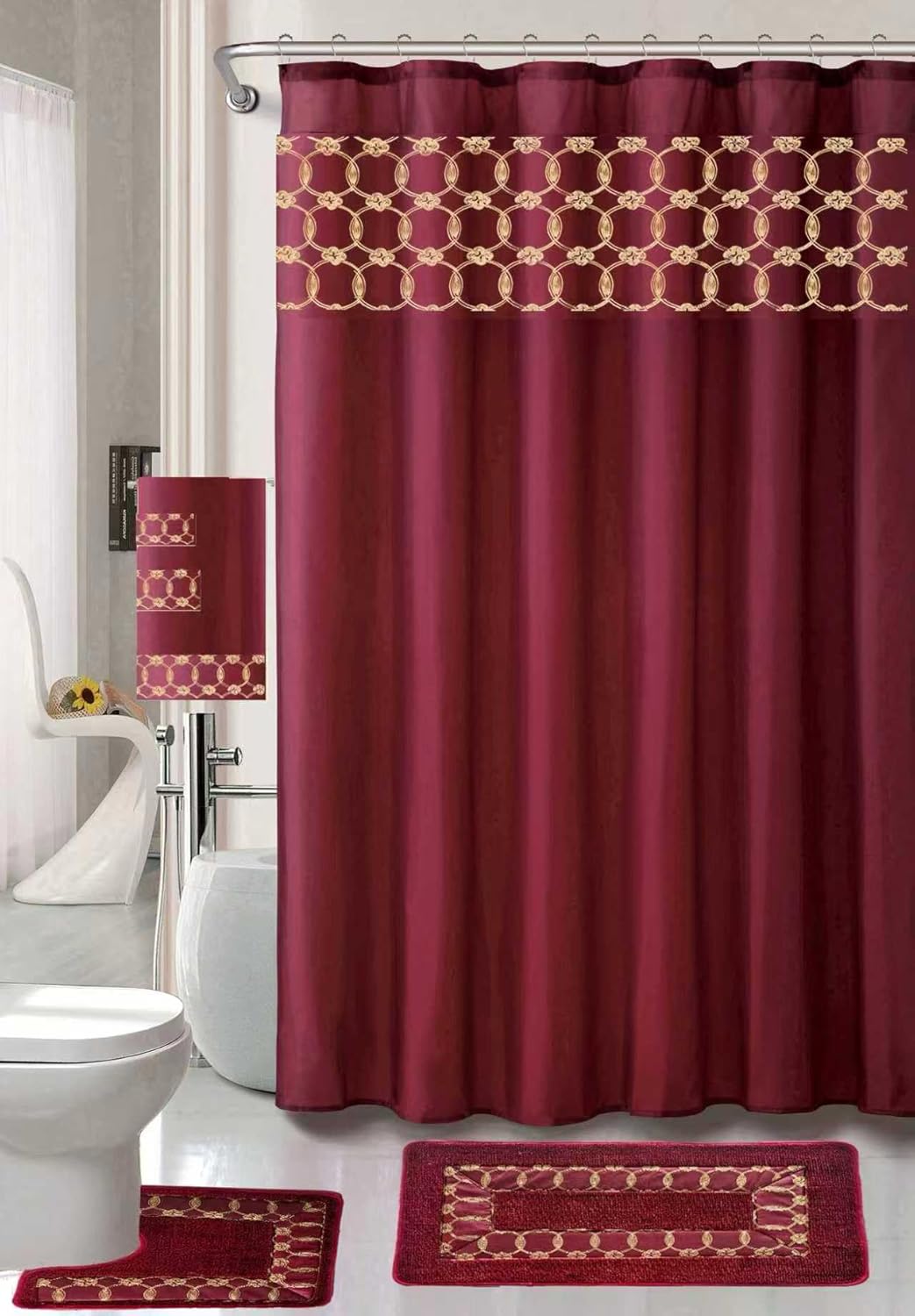 Daniel's Bath 18PC Purple 18 Piece Charlton Bath Set