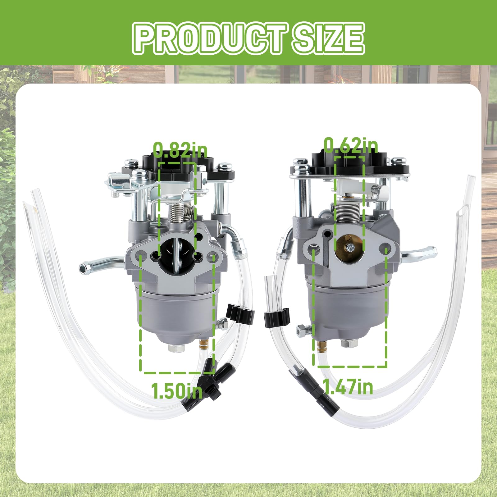 Huayi 62523 Carburador para Harbor Freight Predator 2000 vatios generador inversor Carb con juntas
