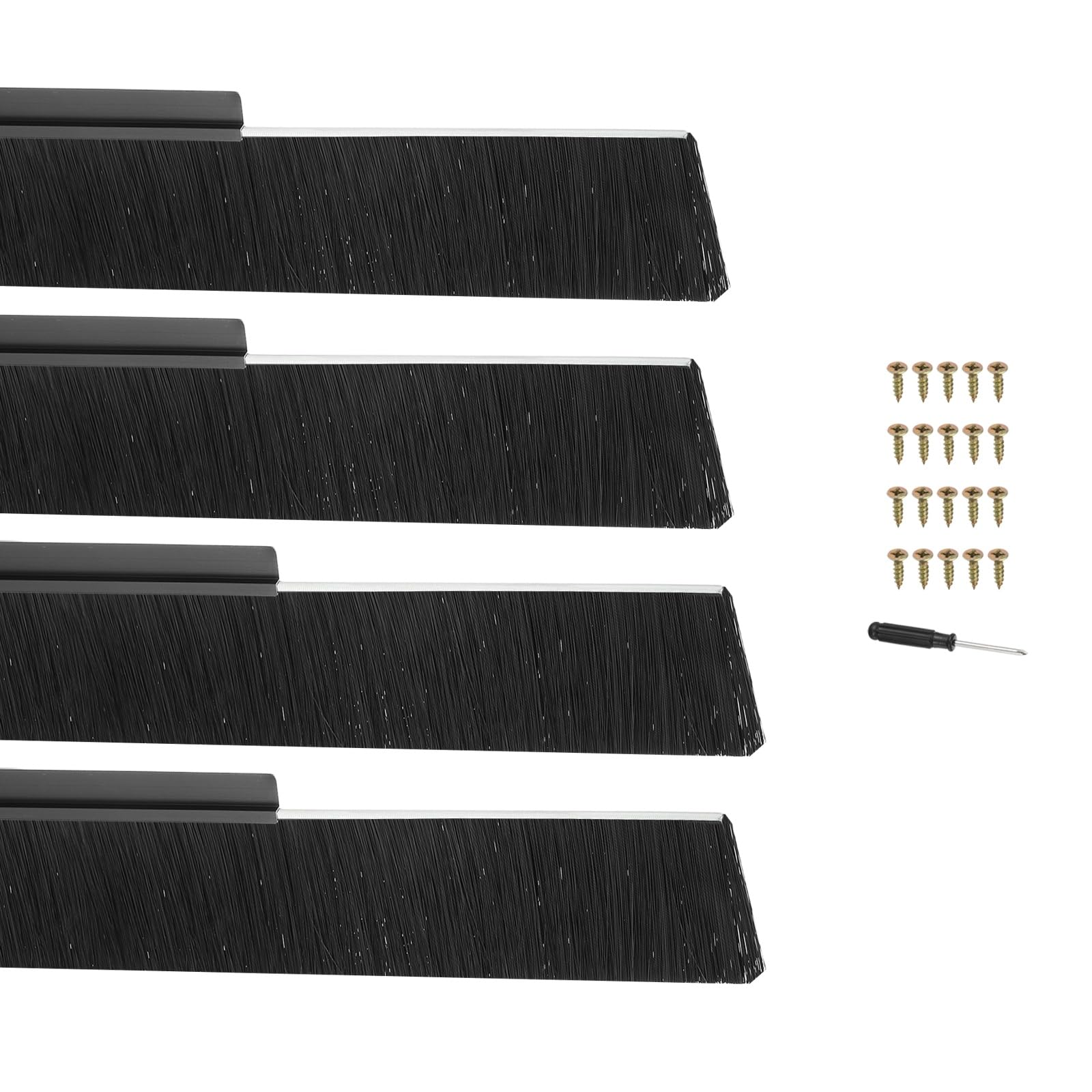 PATIKIL Door Brush Sweeps 3.94" Bristles x 39.37" Long