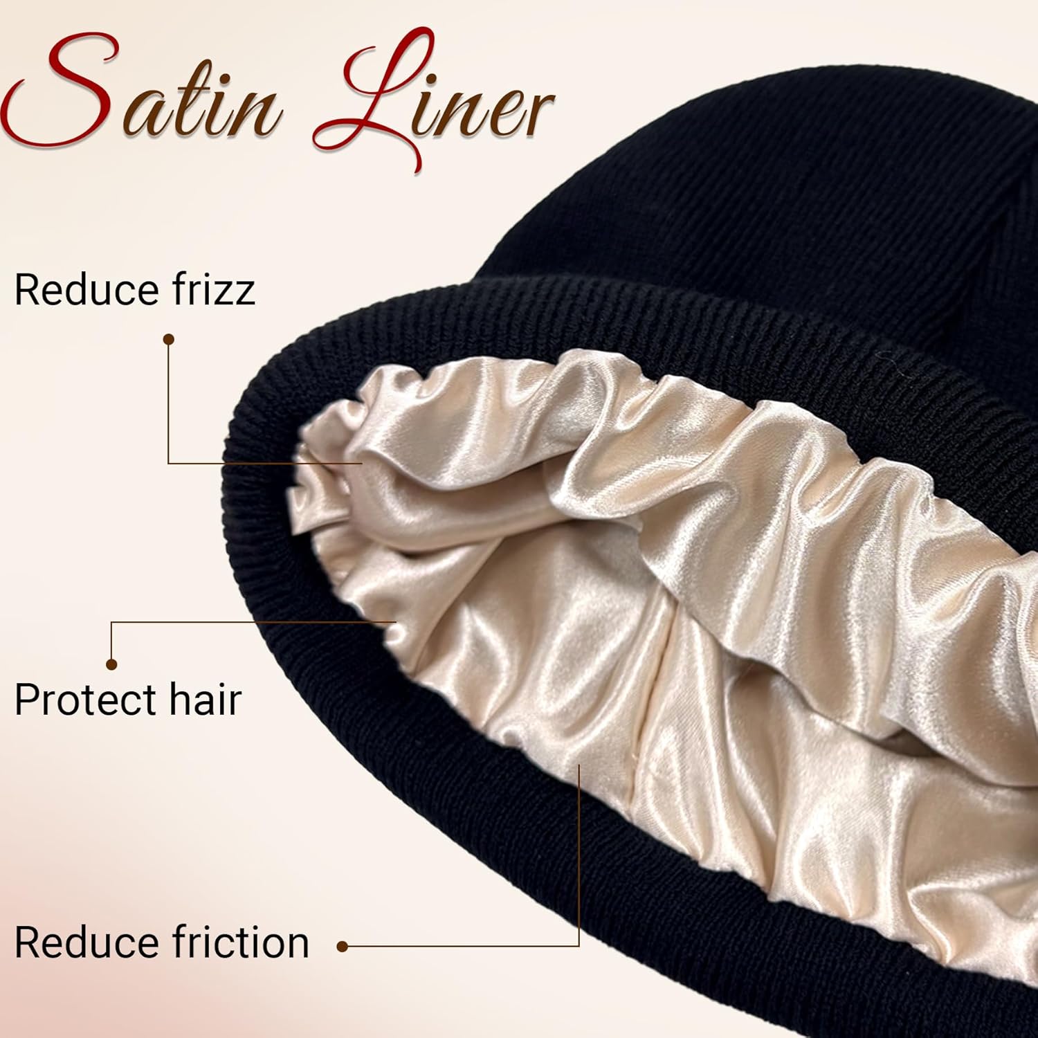 NPQQUAN Unisex Beanie Hats for Men Women Winter Knit Beanies - Image 2