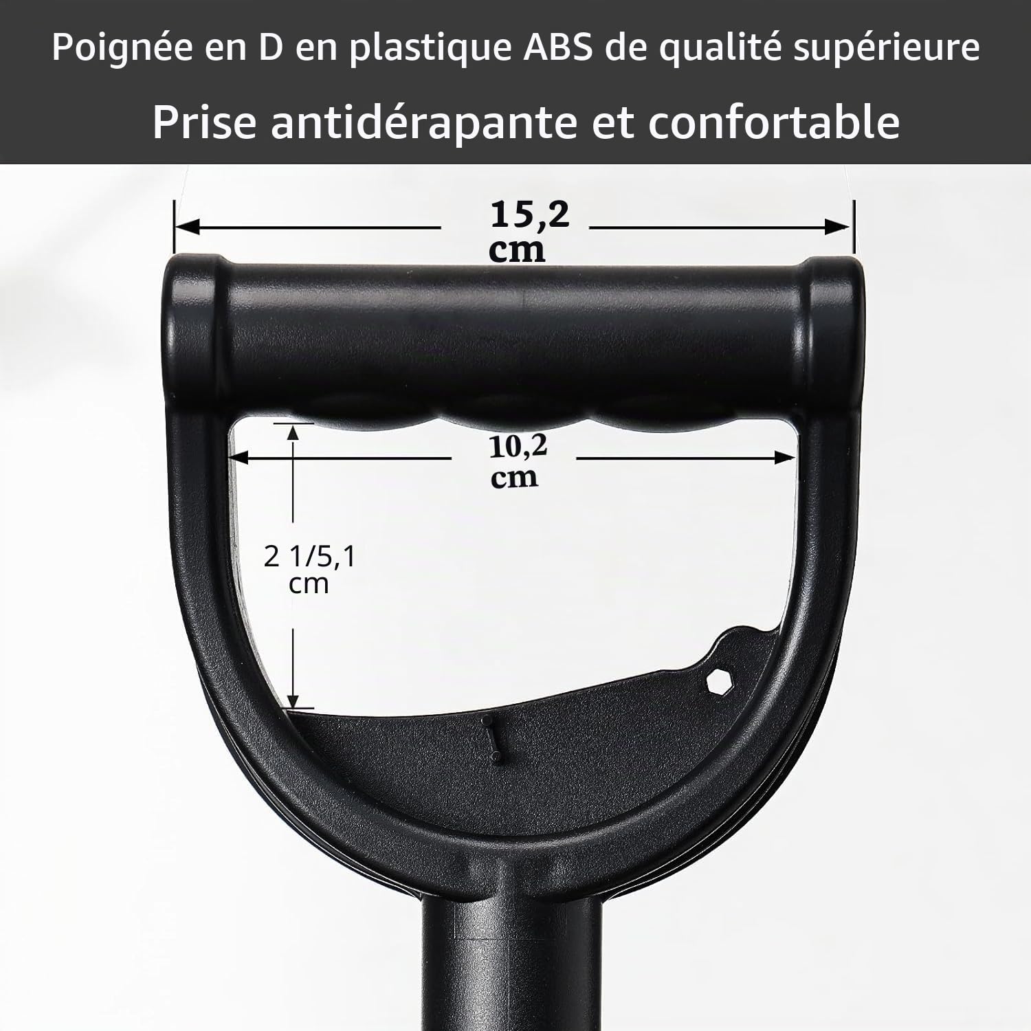 127cm Fourche à Bêcher, Fourche Plate pour Dureté Fourche Plate à 4 Dents avec Poignée en D Fourche à Creuser en Métal pour Creuser et Desserrer/Noir