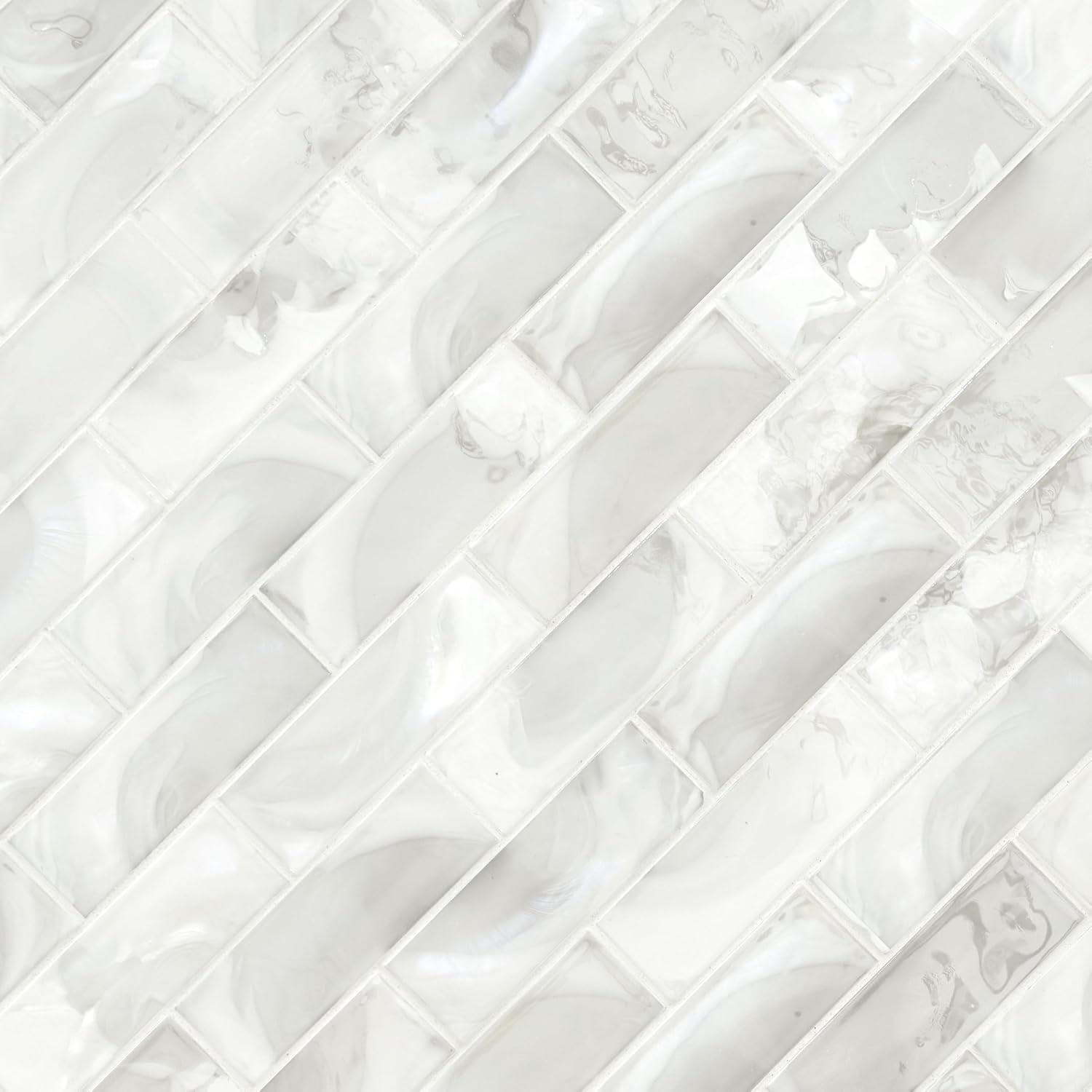 MSI Pearla 2 in. x 6 in. Glass Subway Mesh Mounted Mosaic Wall Tile for Bathroom, Kitchen Backsplash, Accent Wall Tile, and Shower Wall Tile