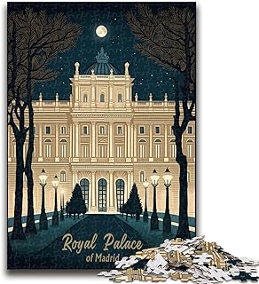 Comprar Rompecabezas para Adolescentes: 1000 Piezas del Palacio Real de Madrid Difíciles de completar, Pero Divertidos y Divertidos Regalo de cumpleaños, decoración de Pared (tamaño 50x70cm)