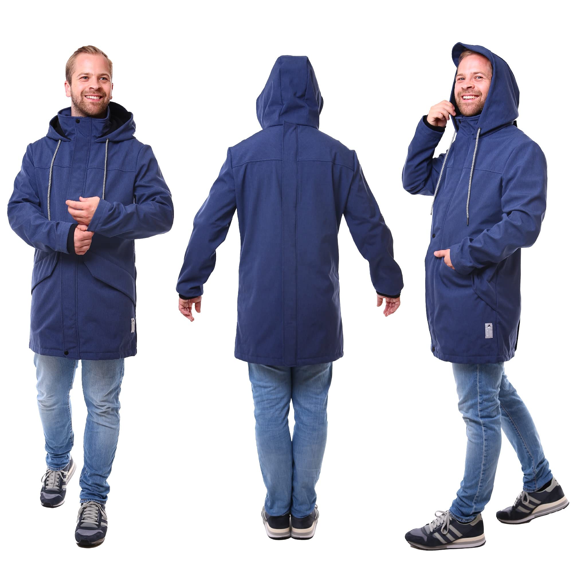 Viva la Mama - Männertragejacke aus Softshell zum Vorn- und Rückentragen PROTECTIS