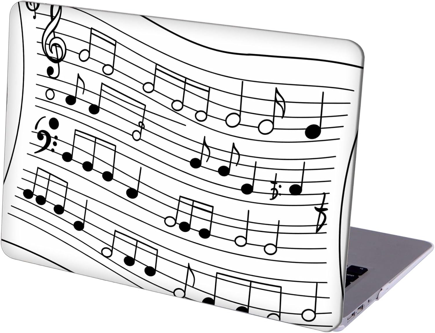 Compatible with MacBook Neo 13-inch, Hard Shell Case with Keyboard Cover and Screen Protector (A3404 A18 Pro chip, 2026 Release) - Music Note MC21734