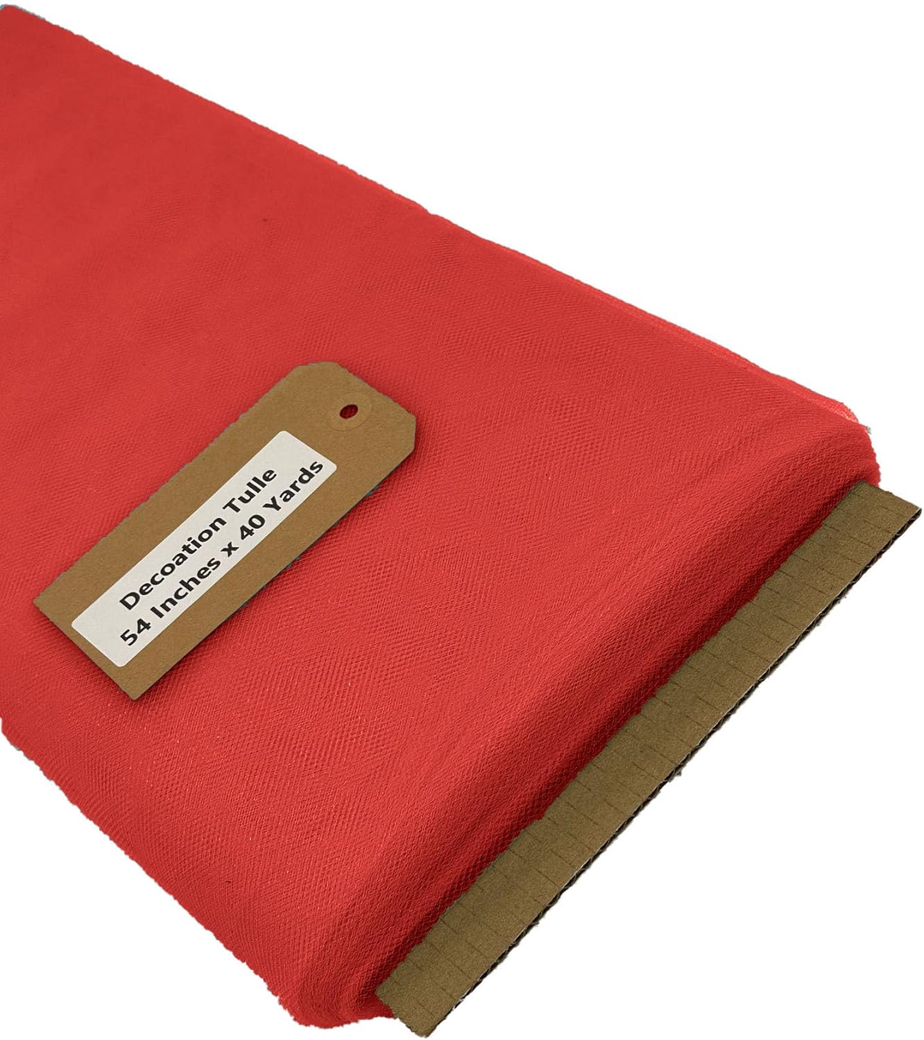 New Creations Fabric & Foam Inc, 54" Wide by 40 Yards Long (120 Feet) Polyester Tulle Fabric Bolt, for Wedding and Decoration (Blush, 54" Wide x 40 Yards)