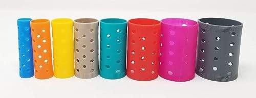 Miniatura 5 de Juego de 96 rodillos apilables, 8 rodillos de tamaño extra pequeño a extra grande, 12 rodillos por tamaño, rizadores de peluquería para mujer,