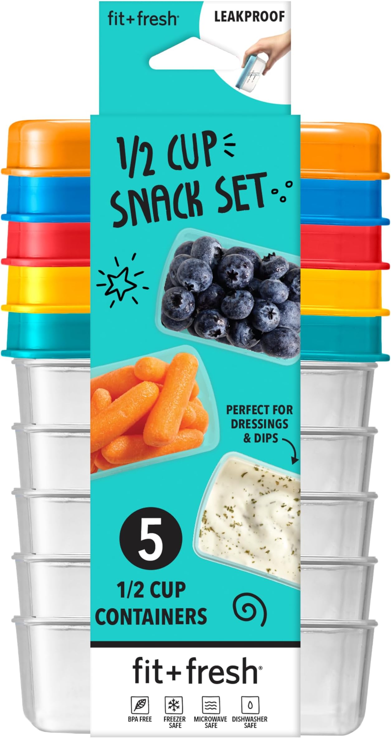 Snack Container - 1/2 cup