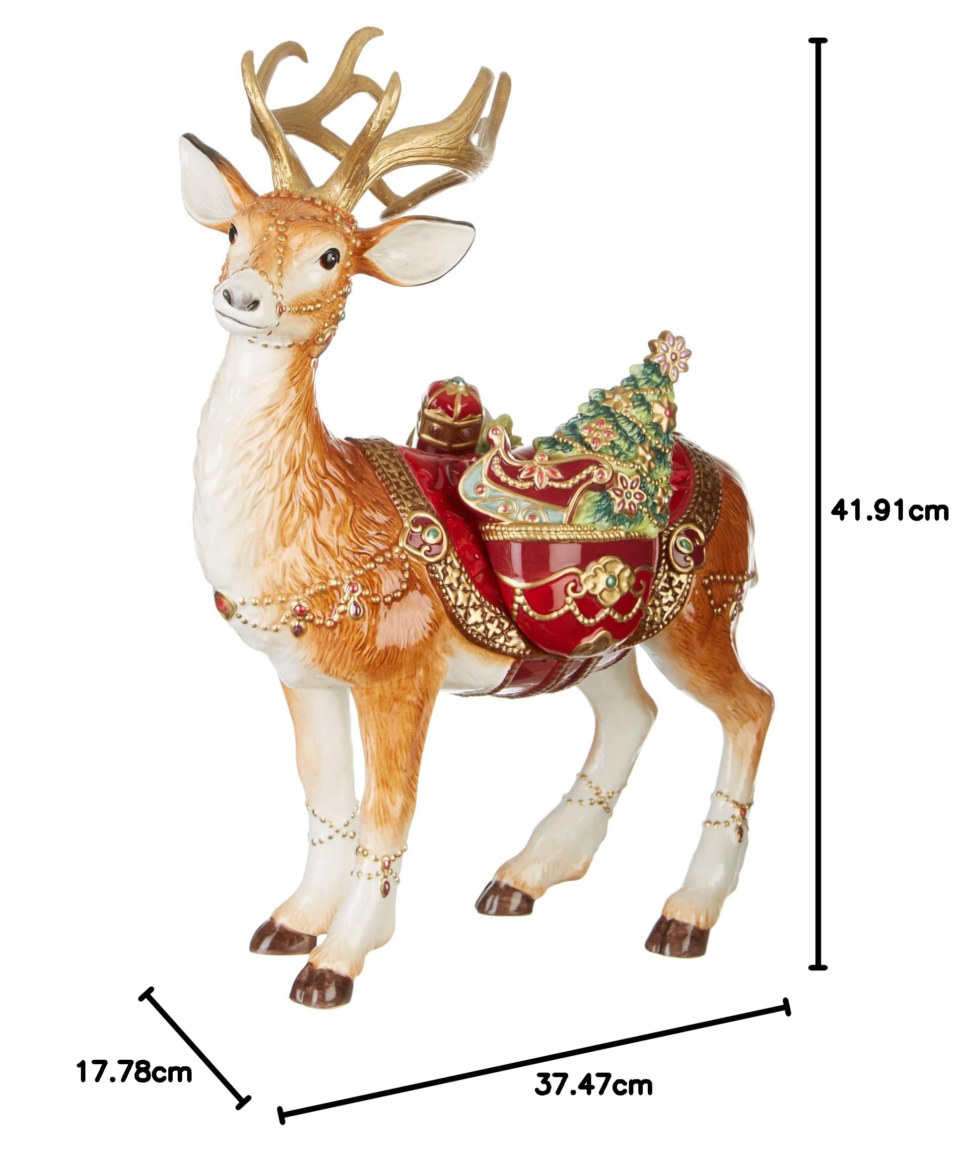 Fitz and Floyd Renaissance Holiday Sammelfigur Muli bunt