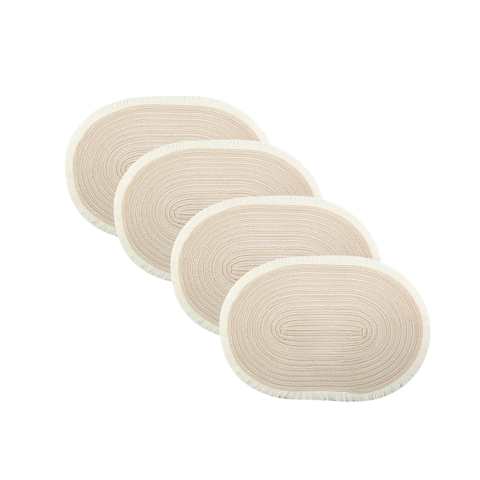 Sets table ovales résistants à la chaleur lot de 4 lavables antidérapants