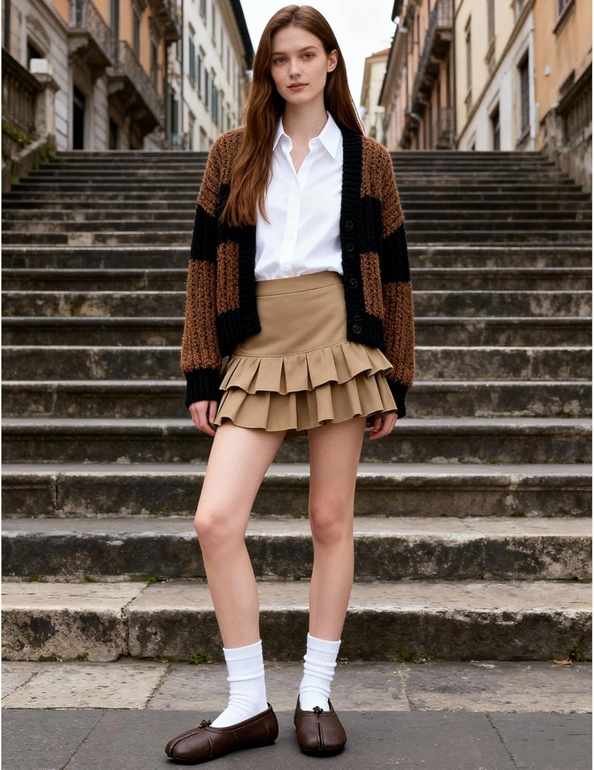 Tabi Ballet Flats for Women Dressy Casual Shoes Split Toe Wide Flats Light Weight Japanese Shoes - Image 2