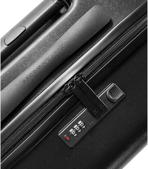 Paco Martinez – Large 4 Wheel Suitcase – Street Grande ABS – Travel  Suitcase with Combination Lock – Black : Amazon.de: Luggage