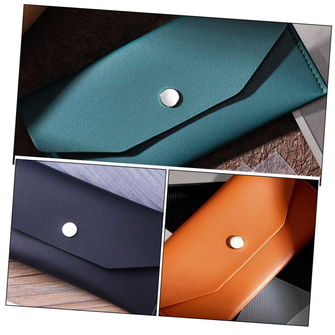 OSALADI 3Pcs Stylish Envelope Wallet for Men Versatile Card Holder Pouch for Daily Use Business Cards Cash and Accessories