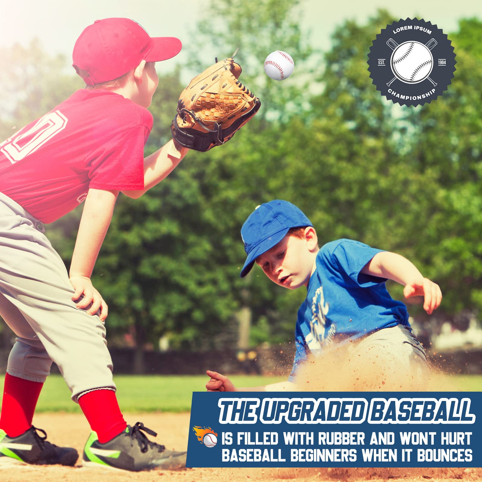 36 Pieces Baseball Bulk Standard Size Practice Baseballs with Mesh Bag