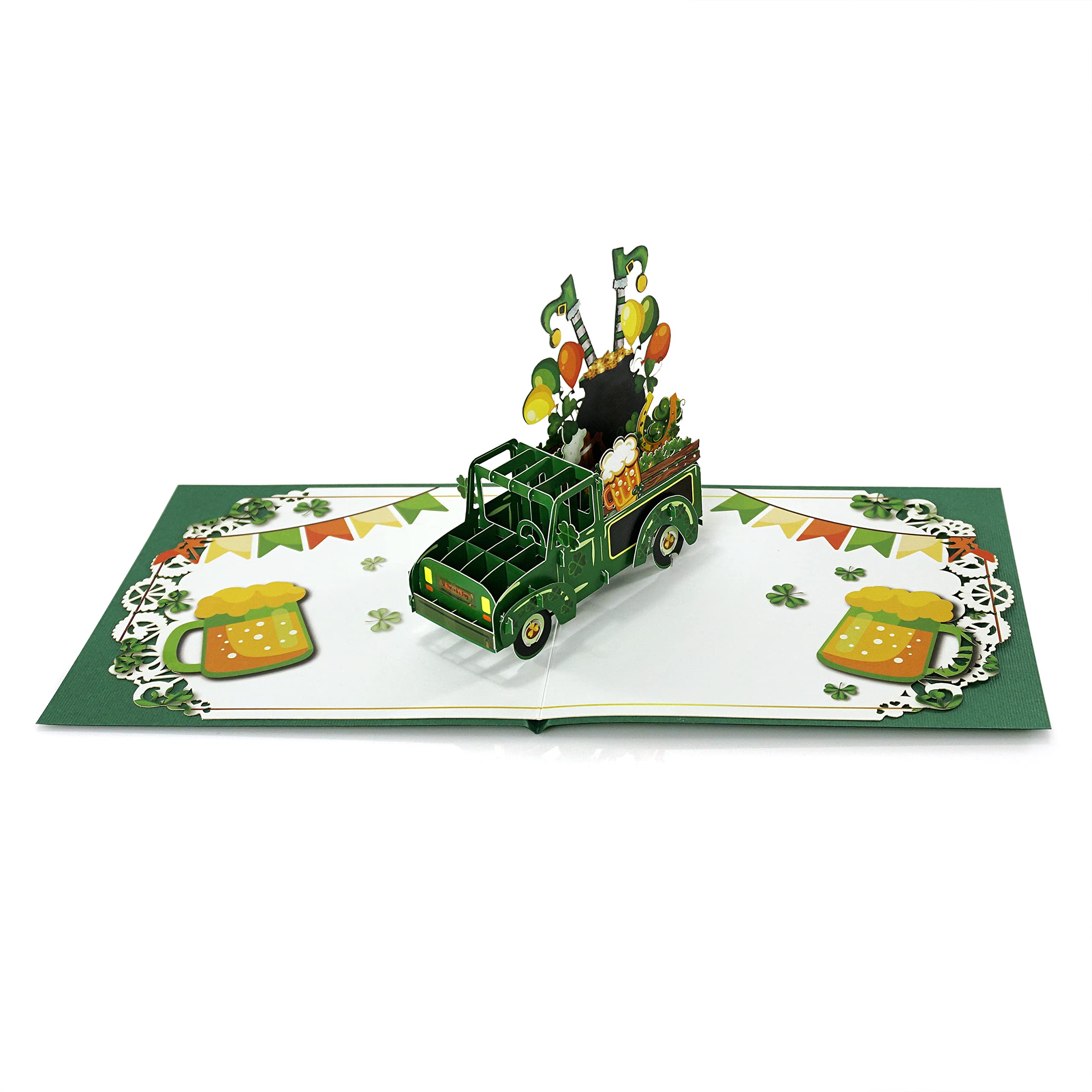 CUTPOPUP Car for Patrick's Day 3D Card, Easter Card, Easter Greeting Card, 3D Easter Cards, Religious Easter Cards - Image 3