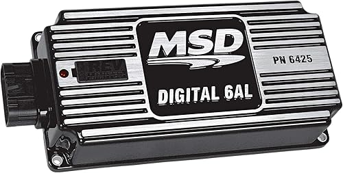 MSD Digital 6AL Caja de control de encendido, negro, parte #MSD-64253, rango de 11,000 RPM