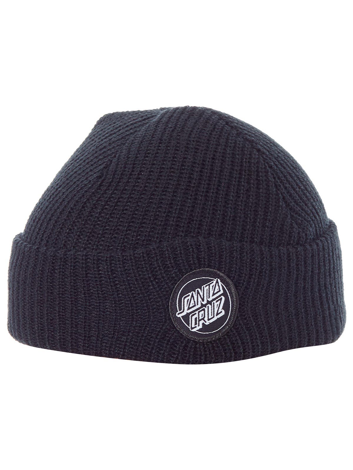 Santa Cruz Men's Black Beanie Outline Dot Beanie