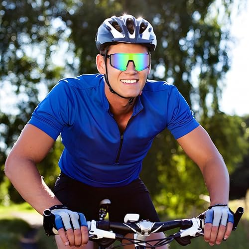Miniatura 6 de Gafas de ciclismo para hombre y mujer, gafas deportivas con espejo para MTB, bicicleta de carretera, senderismo, béisbol, protección UV400