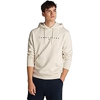 Tommy Jeans Tjm Reg Linear Logo Hoodie Ext Dm0Dm20746, Felpa con Cappuccio
