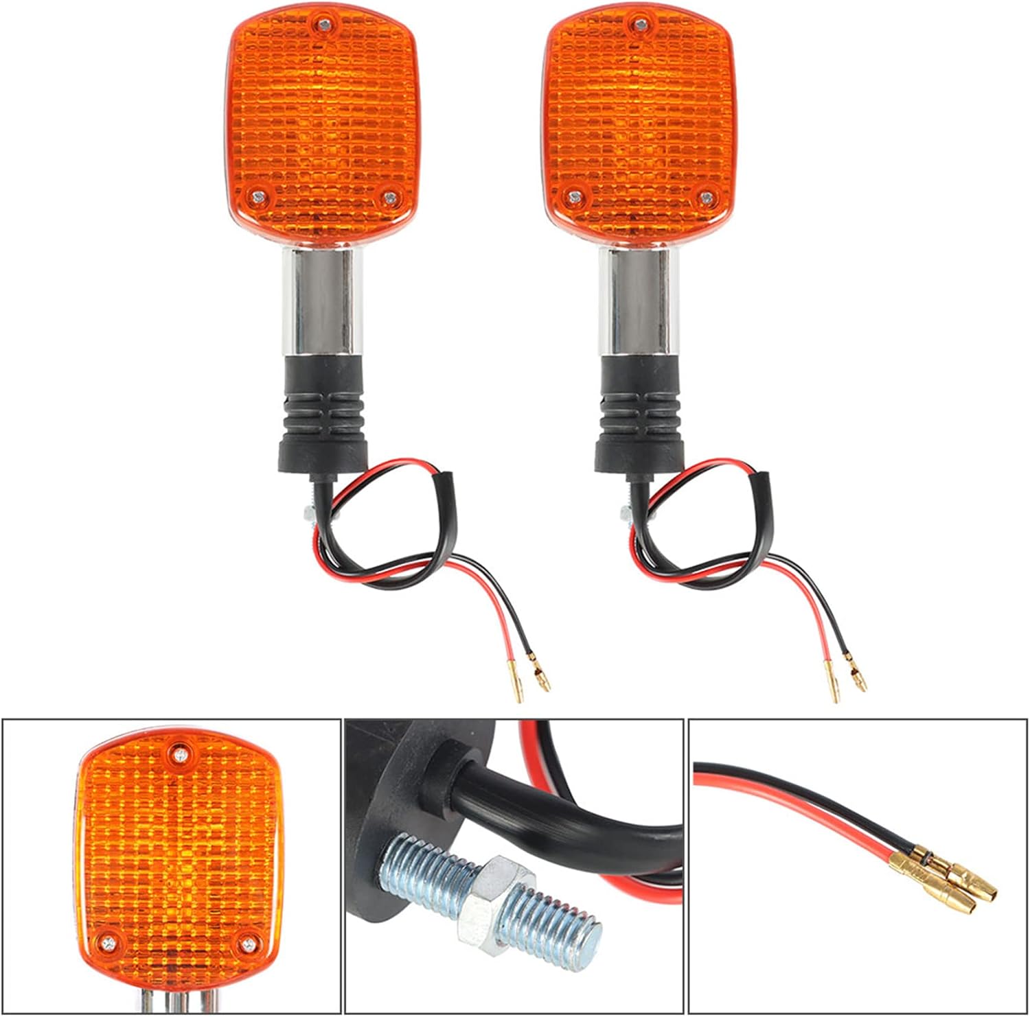 Silscvtt 2 Pcs Turn Signal Blinker Light Replacement for Honda steed Magna VTX 250 400 600 750 1100 1300 1800 Motorcycle