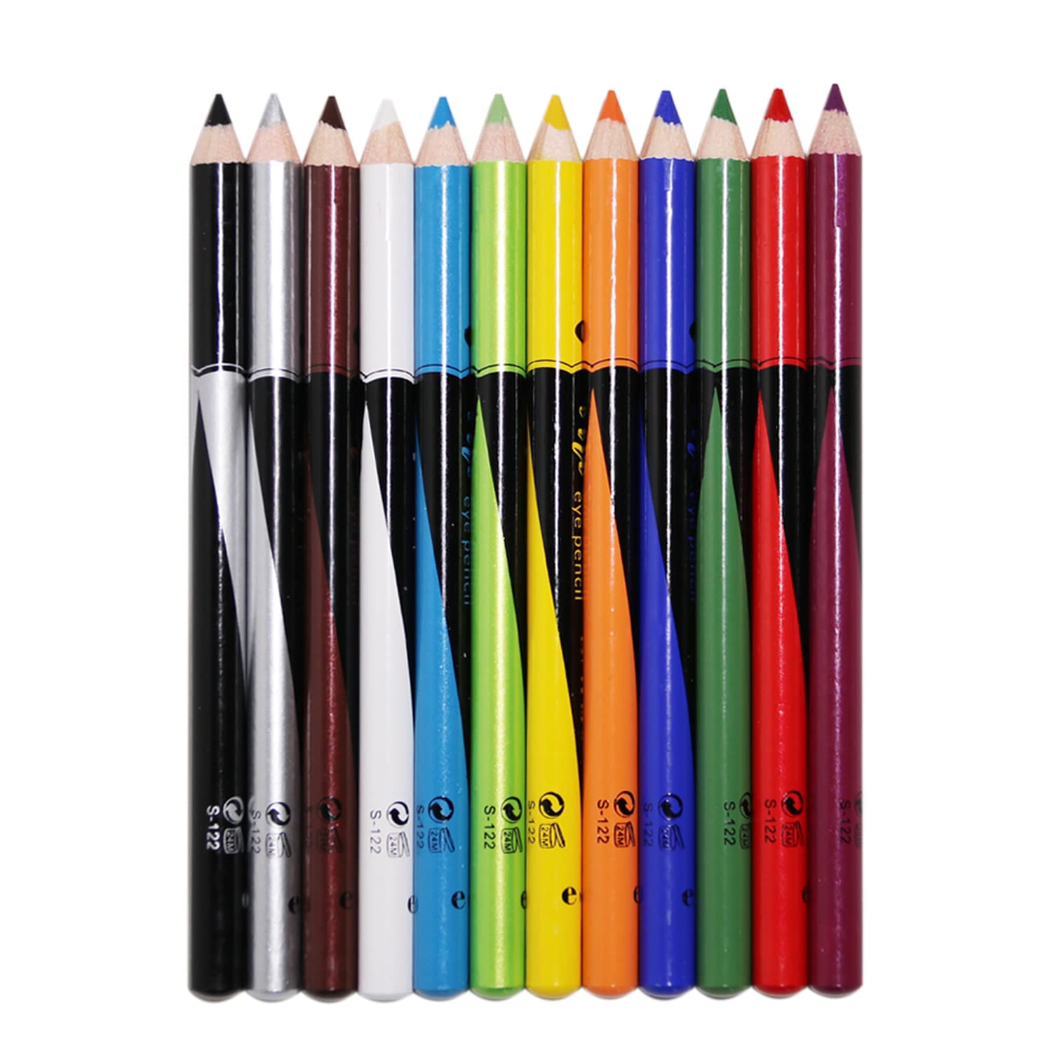 Lápiz delineador de ojos colorido moda maquillaje lápiz de cejas larga duración impermeable lápiz delineador de ojos