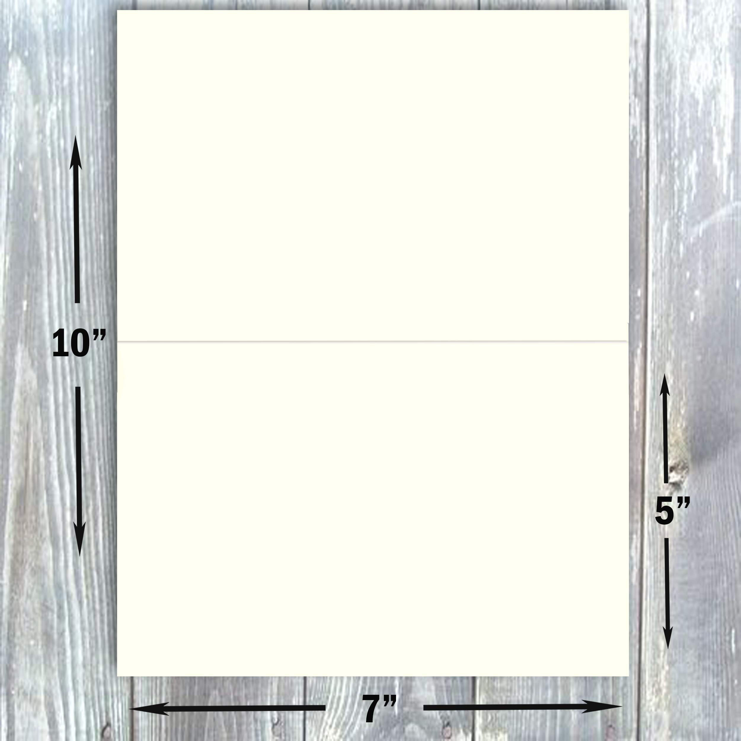 Hamilco - Tarjetas de felicitación en blanco (5 x 7 cm), color crema