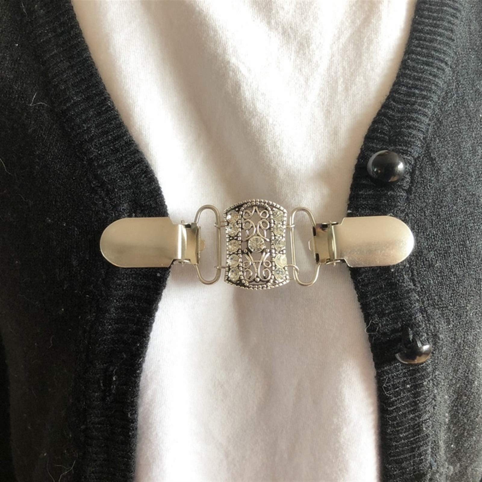 EnixwH 8 Pezzi Clip per Cardigan, Sweater Cardigan Clips, Maglione Clip