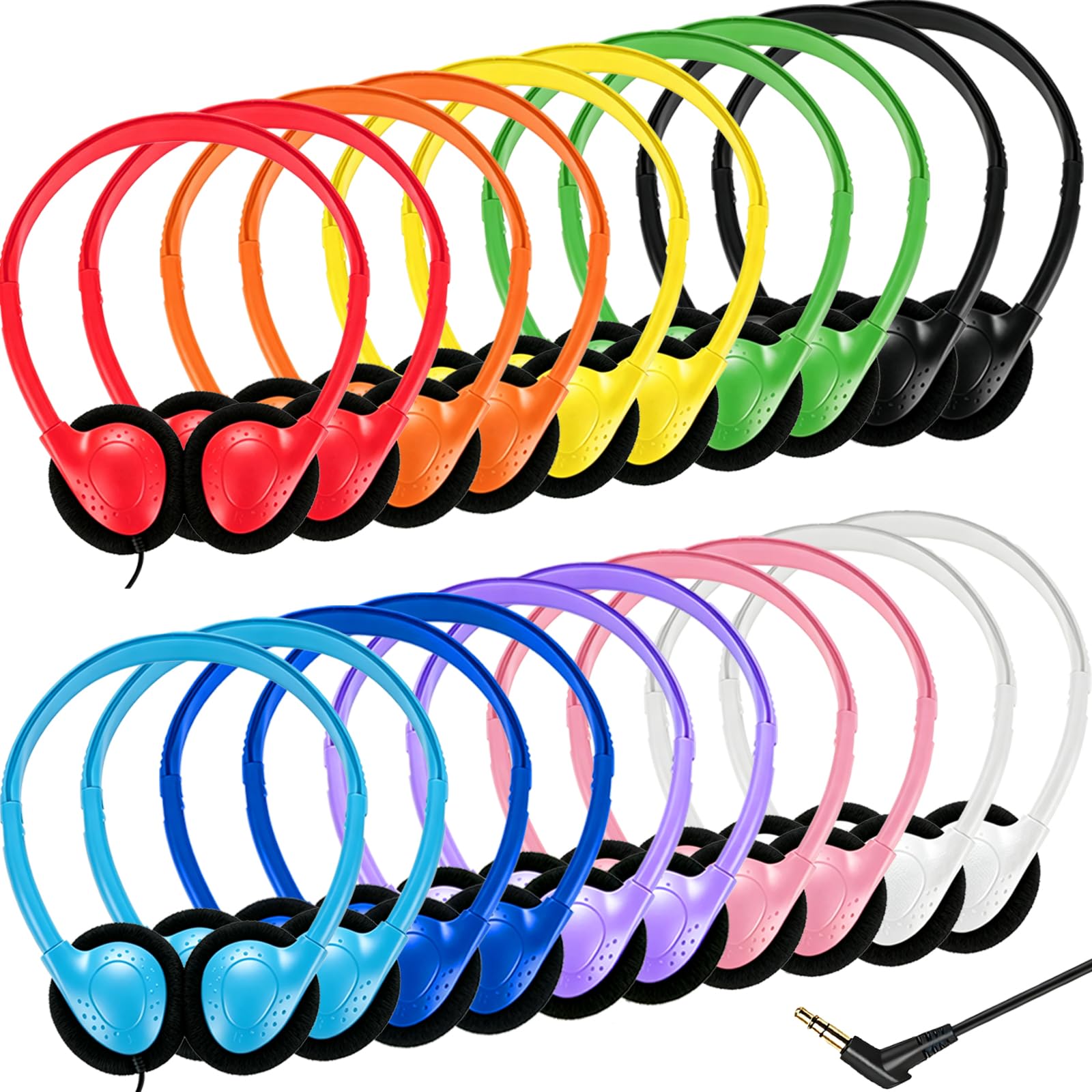 Ladont 20 Pack Headphones
