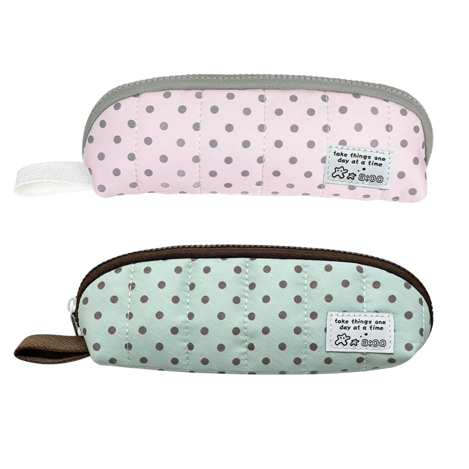 OKMIJN 2Pcs Pencil Case for Girls, Pen Pouch, Makeup Bag, Pencilcase, Cute Pencil Case with Zipper, Portable Makeup Bag Stationery Pouch for Teenage Boys Girls School College