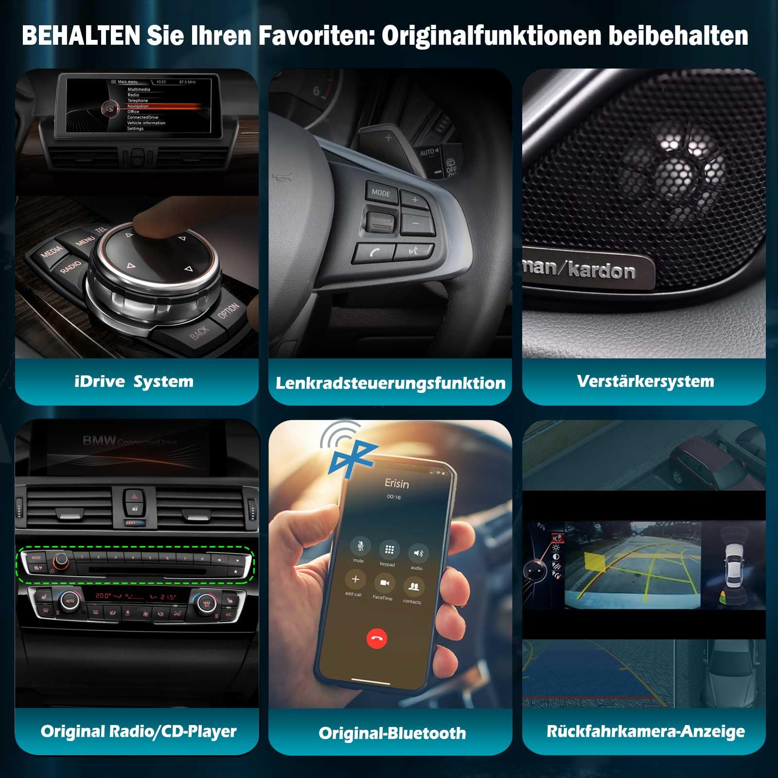 10,25 cala Android 14 Qualcomm 8-rdzeniowe radio samochodowe Bluetooth do BMW serii 2 F45 F46 F22 NBT System Radio z nawigacją GPS Wireless Carplay Android Auto SWC WiFi DSP DAB+ Bluetooth 5.1 IPS