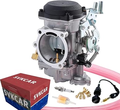 CV40 Carburetor & Choke Cable for Harley Davidson Sportster 883 1200 XL883 XLH1200, Softail 1988-2017, Dyna FXR FXD Touring 1988-2016, Sportster 1998-Up CV 40MM Carb 27421-99A