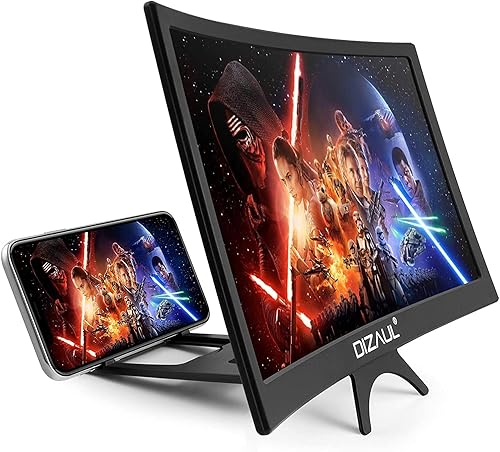 Miniatura 7 de Lupa de pantalla 3D de 16 pulgadas para teléfono inteligente - Pantalla curva HD para teléfono móvil - Amplificador de pantalla plegable para
