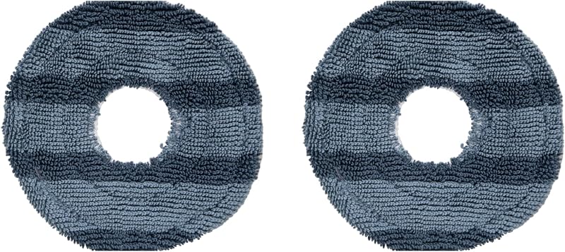 eufy Official Accessories, 2-Pack Vacuum Mop Replacement Pads | Durable and Soft Bristles, Easy Installation, Genuine eufy Part, Maintains Optimal Edge Cleaning