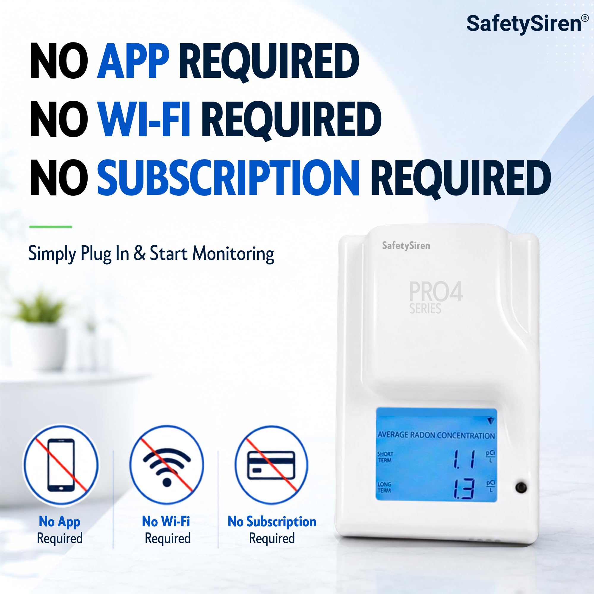 Radon Detector - Protect Your Home with SafetySiren -3